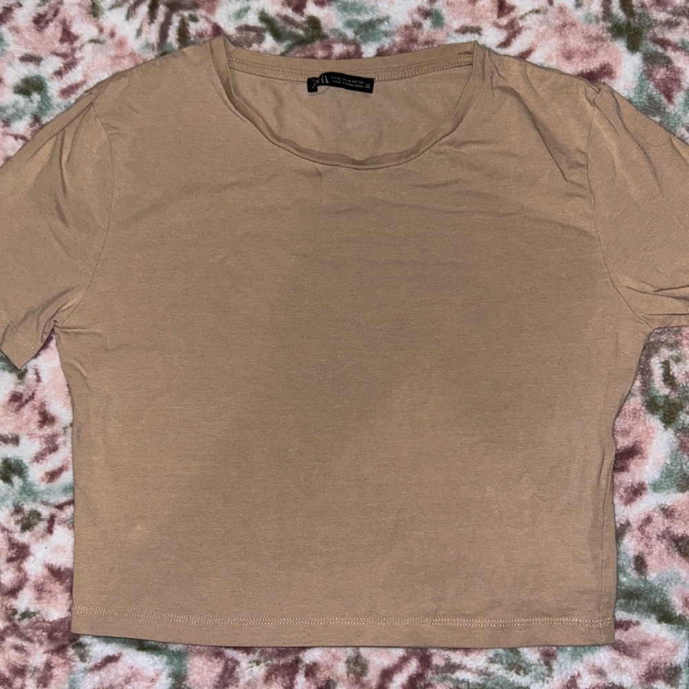 Zara crop tee